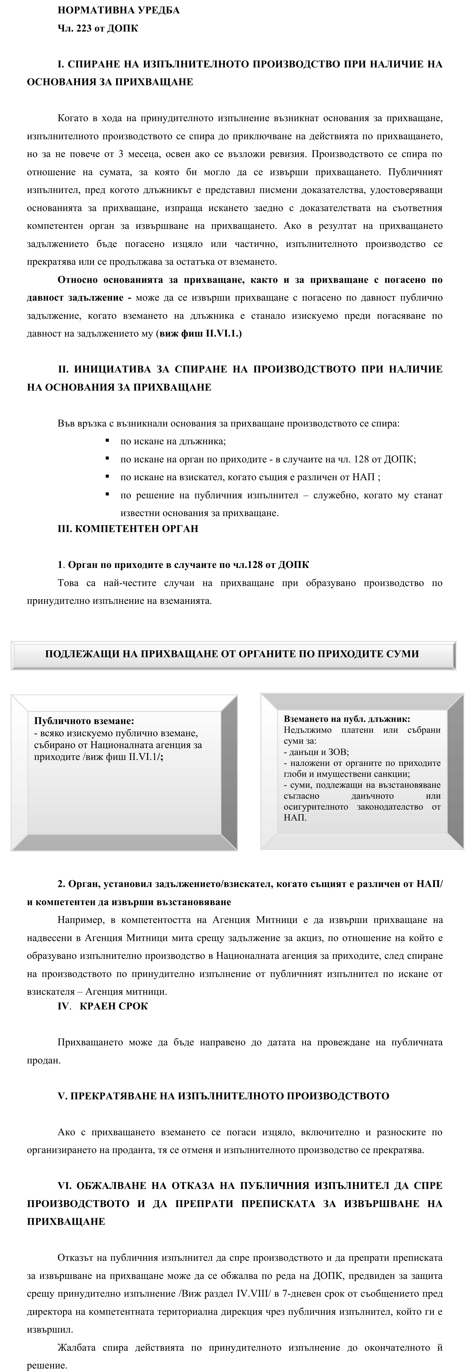 Фиш IV.VI.IV.3 - Прихващане