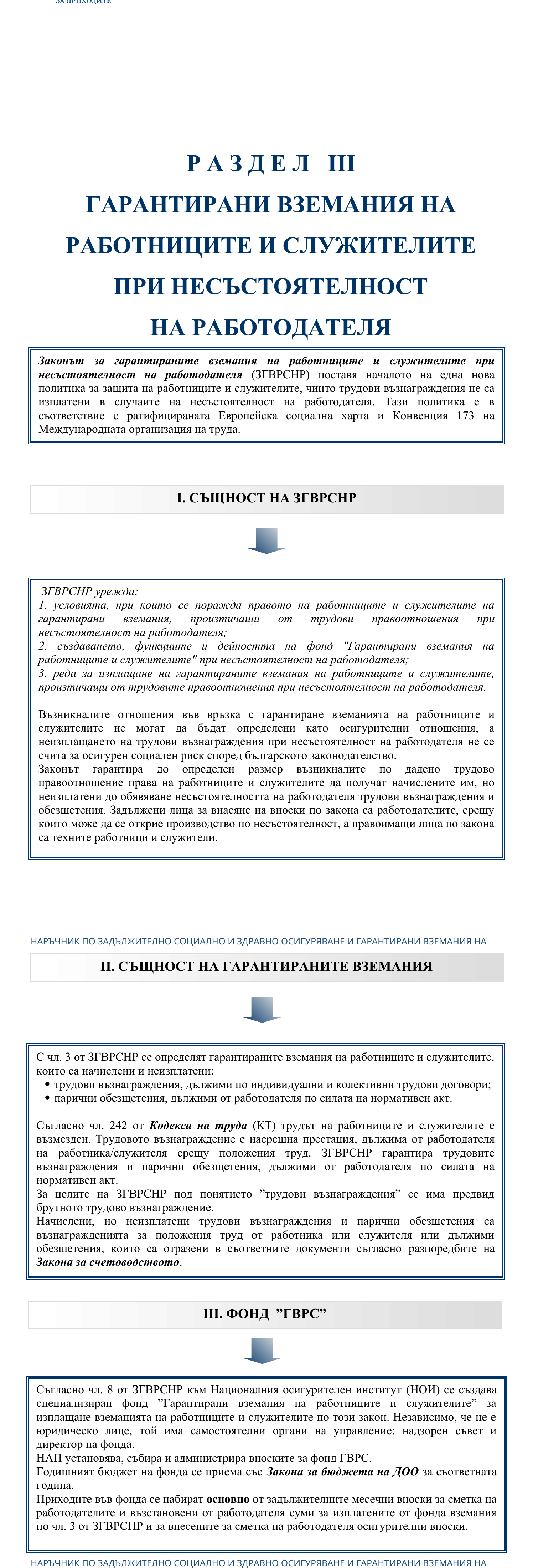 Фиш III.1 - Същност на гарантираните вземания